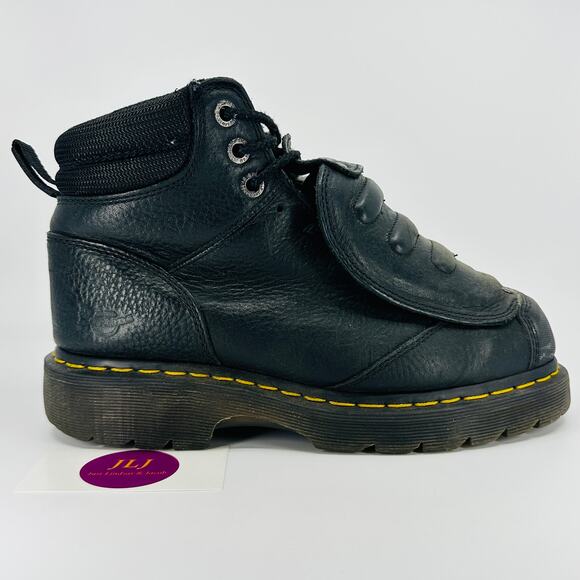 Dr. Martens Mens Ironbridge Met Guard Leather Steel Toe Safety Work Boots Size 8 - Picture 1 of 13